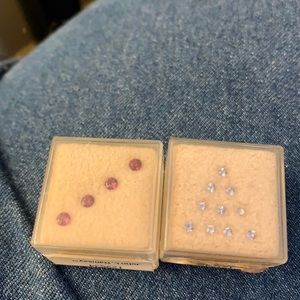 tanzanite and rhodolite garnet gemstones